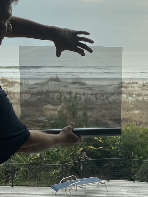 window film letting visible light in