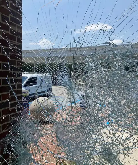 Storefront Broken Glass