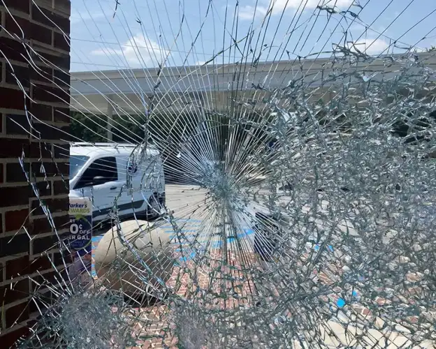 Storefront Broken Glass
